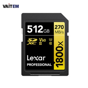 렉사 Lexar SDXC 1800배속 512GB 정품